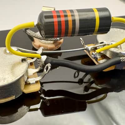 Gibson Les Paul Jr./SG Junior premium wiring harness- 50s style with 0.022uF Bumblebee capacitor image 2