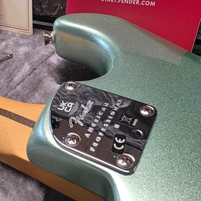 Fender American Professional II Stratocaster BRAND NEW Surf Green Metallic Pearl Maple Neck MN Postmodern Deluxe Heel USA Strat Guitar image 10