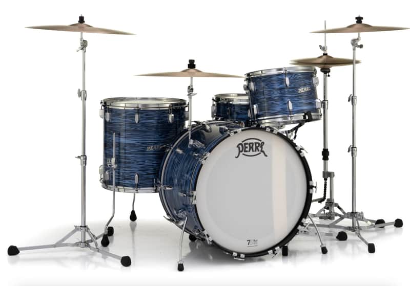 Pearl President Series Deluxe 3-piece Shell Pack - 22" Bass Drum OCEAN RIPPLE image 1