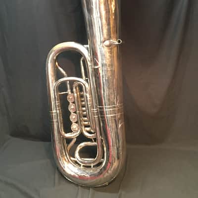 Mirafone Model 183 Tuba Eb 1960's Germany w/ Mouthpiece and Bag image 3