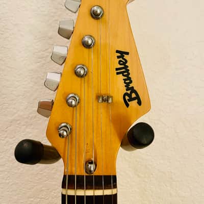 Bradley By Fujigen-Gakki Star Shaped 24 3/4” Scale Mahogany Body 1980’s - Gloss Black image 13
