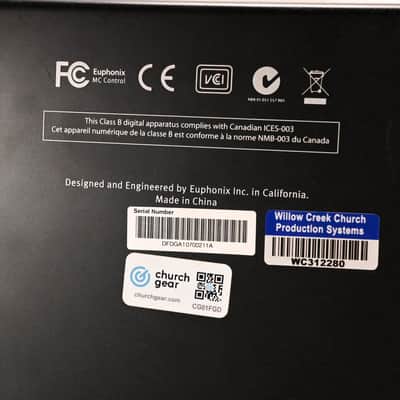 Euphonix MC Control 4-Fader Control Surface (NO POWER SUPPLY) CG01FGD image 11