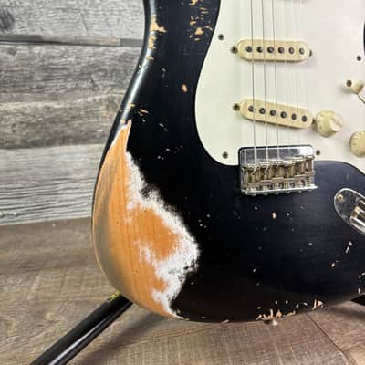 Fender Custom Shop 1956 Hardtail Stratocaster Heavy Relic, Black image 5