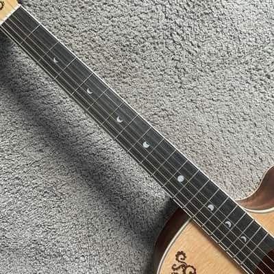 Luna Phoenix 40 Inch Acoustic Guitar, Spruce Top, Mahogany Body, Pau Ferro Fingerboard image 11