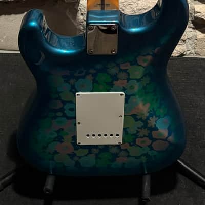 1999 Crafted in Japan Blue Floral Stratocaster image 14