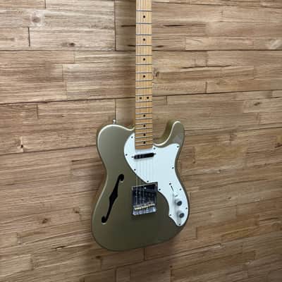 Fender / Squier Telecaster Thinline Parts Guitar 2017 - Shoreline Gold- 7lbs .5oz image 2