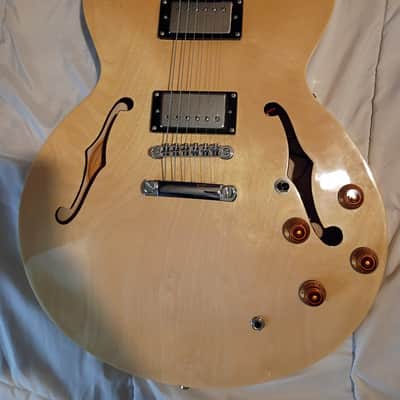 Epiphone Dot Deluxe (Plus Top) 2000 - 2007 Natural HH Hollowbody image 2