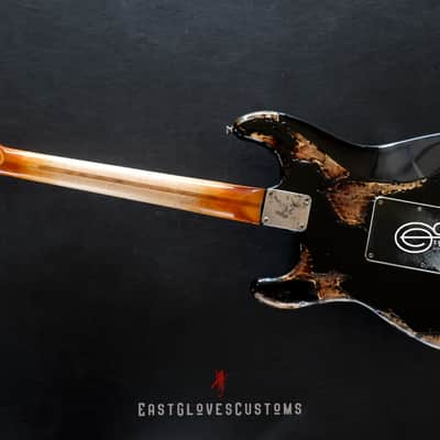 Fender Stratocaster HSS Deluxe Series Sunburst Heavy Aged Relic by East Gloves Customs image 17