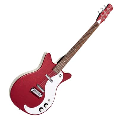 Danelectro 59 PLUS MOD NOS  Red Metalflake, Sparkle (New finish for 2020) image 4