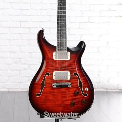PRS SE Hollowbody II Piezo Electric Guitar - Orange Tiger Smokeburst (SEHB2POTSd2) image 1