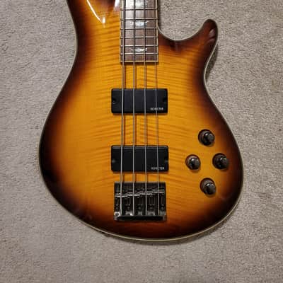 Lightly Used - Schecter Omen Extreme-4 Active 4-String Bass 2010s - Vintage Sunburst image 1