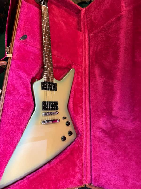 Vintage 1984 Gibson Explorer Green Burst metallic greenburst image 1