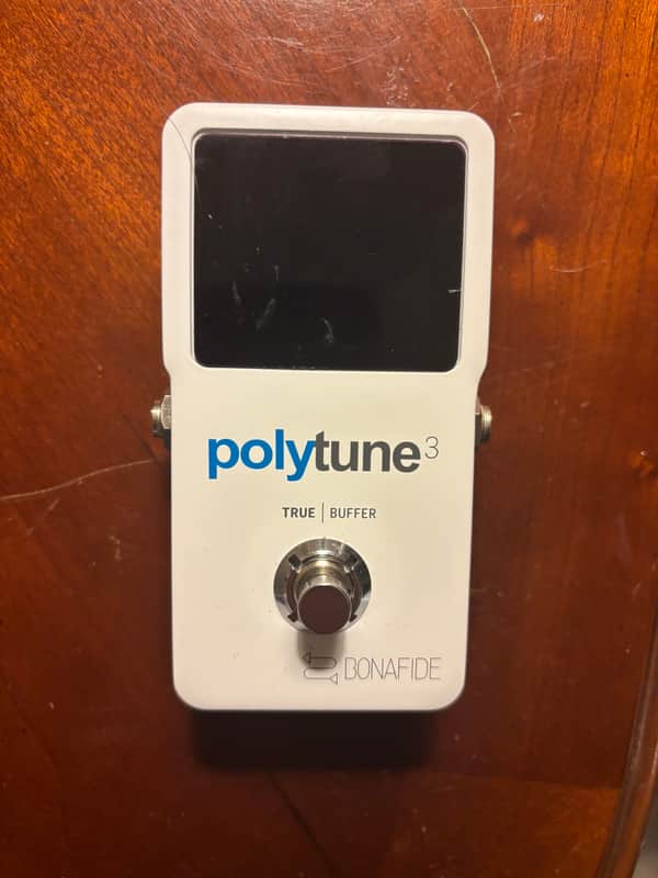 TC Electronic Polytune 3 Bonafide Tuner 2020-2024 - White Metal image 1