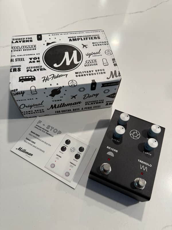 Milkman F-Stop Reverb/Tremolo 2019 - 2021 - Black image 1