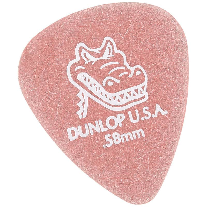 Dunlop 417P58 Gator Grip .58mm Guitar Picks (12-Pack) image 1