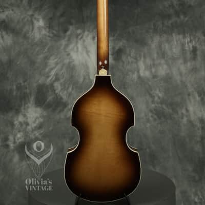 1966 Hofner 500/1 Violin Beatle Bass Sunburst image 16