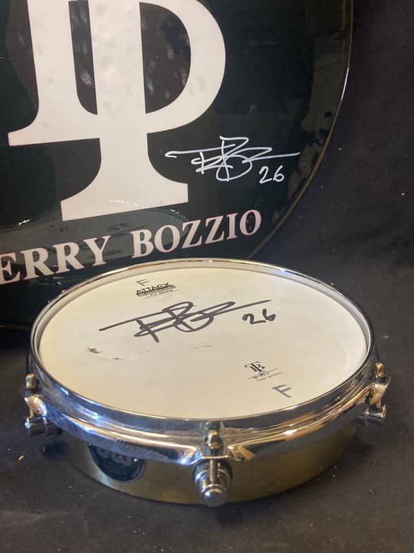 Terry Bozzio's DW - 2.5x10" Prototype, Brass Piccolo Tom 1990's. Autographed! image 1