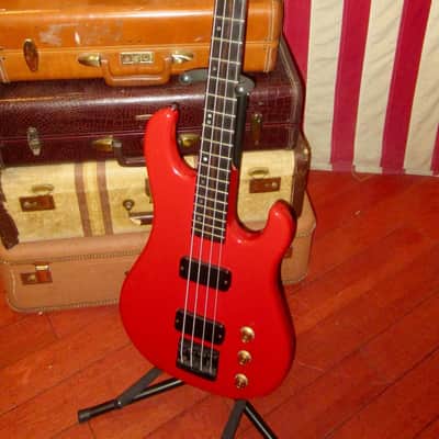 1987 Gibson BASS IV RED w. Hard Case image 2