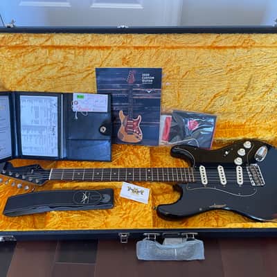 Fender Custom Shop Dual Mag II Stratocaster Relic 2020 - Black over 3-Color Sunburst image 6