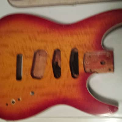 Kramer DC-2 Guitar body 1987 Cherryburst RARE Pacer series image 2