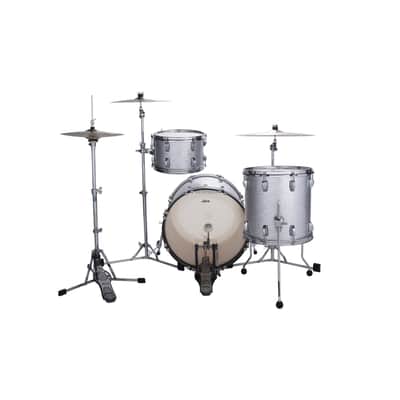 Ludwig Classic Maple Downbeat Shell Set Silver Sparkle - Drum Shell Set image 2