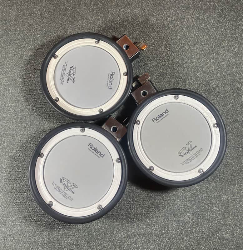 3 Pack Roland PDX6 6.5" Dual Zone Mesh Electronic Drum Pad Vdrums // Snare Tom Drum Edrum image 1