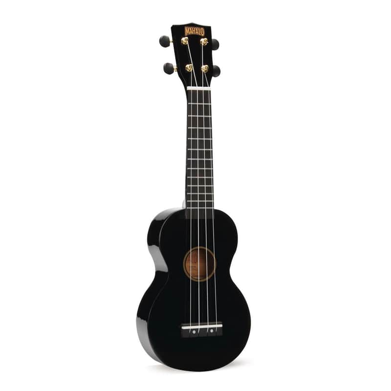 Mahalo MR1 Soprano Ukulele Rainbow Series - Black image 1