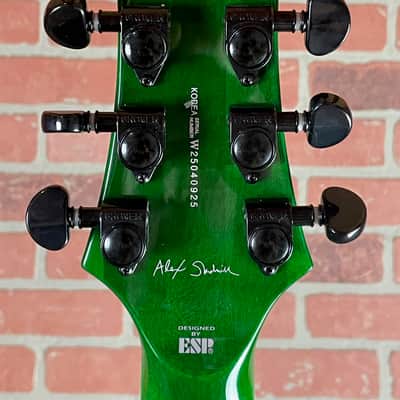 ESP LTD Alex Skolnick AS-1 Signature Electric Guitar - Lime Burst/Lime Green image 13