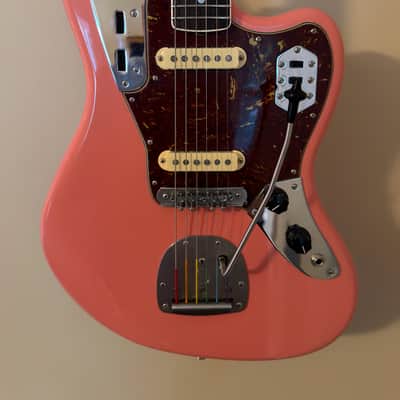 Fender Fender Custom Shop Jaguar - Time Machine (1966 Deluxe Closet Classic) 2023 - Nitro Tahitian Coral Body, Olympic White Headstock image 4