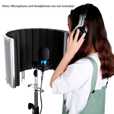 Lightweight Aluminum Microphone Isolation Shield Absorber image 6