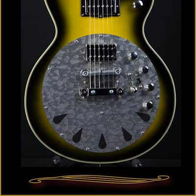 Duesenberg Rezobro Electric Hybrid Resonator Guitar 2-Tone Sunburst image 1