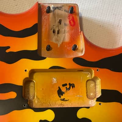 2020 Kramer Pacer Vintage Series Bengal Tiger Stripe Guitar Body Floyd Ready image 9