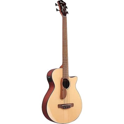 Ibanez AEGB30E Spruce-Sapele Acoustic-Electric Bass Guitar - Natural image 2