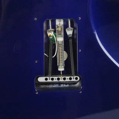1992 Vintage Fender Stratocaster Plus Deluxe Midnight Blue BODY w/Original Bridge 1990s USA Strat image 6