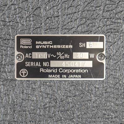 1976 Roland SH-5 44-Key Monophonic Analog Synthesizer with Cover and Manual image 10