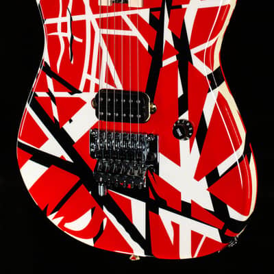 EVH Striped Series Red with Black Stripes (030) image 1