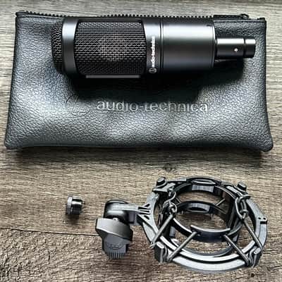 Audio-Technica AT2035 Large Diaphragm Cardioid Condenser Microphone Bundle w/ Shock Mount 2026 - Black