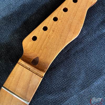 Guitar Mill T-Style Replacement Neck / 1 pc. Roasted Maple / MOP Dots / Classic C / Gloss / Med Relic (#GIN-3906) image 3