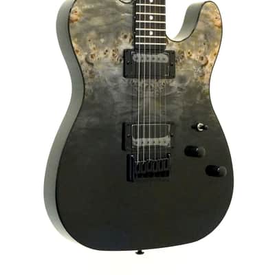 Schecter PT Standard Electric Guitar Black Fade Burst Burl image 1