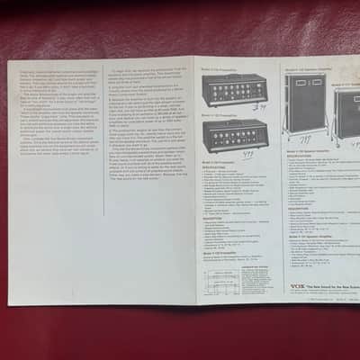 Vox Series Ninety Amplifier Brochure 1969 image 3