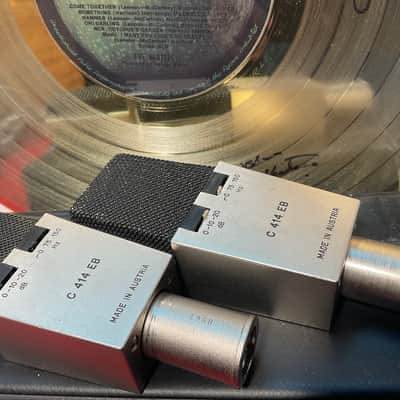 AKG EB414  PAIR MIKROFON CK12. BRASS VINTAGE image 13