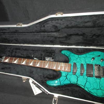 Washburn G-5V 80's Green Crackle image 1