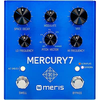 Meris  Mercury7 Reverb Effects Pedal 2024 - Blue - USD (Brand New)