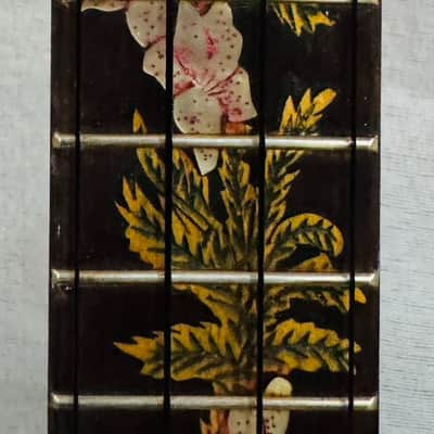 Ukulele Handmade by Blueberry Floral Motif Case & Warranty image 23