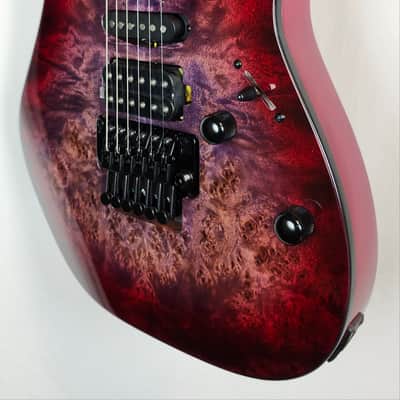 Ibanez RG470PB RG Standard, Poplar Burl Top, Red Eclipse Burst image 5
