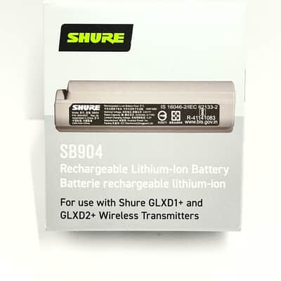 Brand New (NOT USED) Shure SB904 Lithium Ion Battery Pack 8.71Wh 3.6V 2420mAh Rechargeable Rechargable for GLX-D+ GLXD+ GLXD1+ GLXD2+ transmitter wireless systems image 2