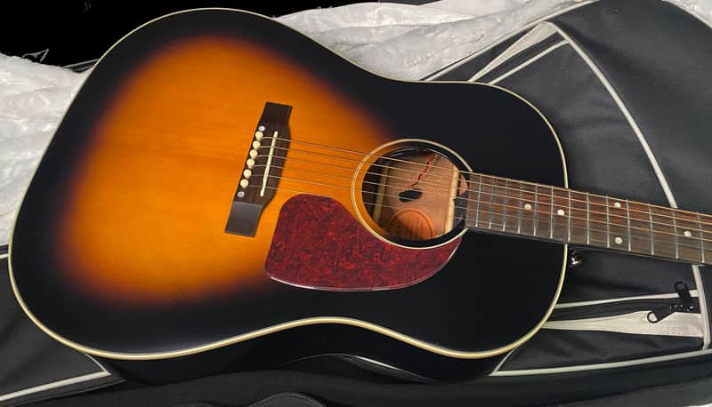NEW! Epiphone Inspired by Gibson J-45 Standard Acoustic-Electric Guitar - Vintage Sunburst - Gig Bag - Authorized Dealer - G07327 image 1