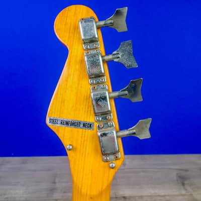 Teisco Spectrum EB-120 1960s Bass - Candy Apple Red image 4
