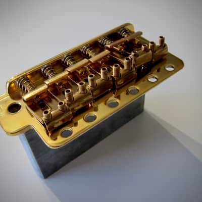 Fender Stratocaster Bridge Vintage Reissue Circa 1990s Gold image 6