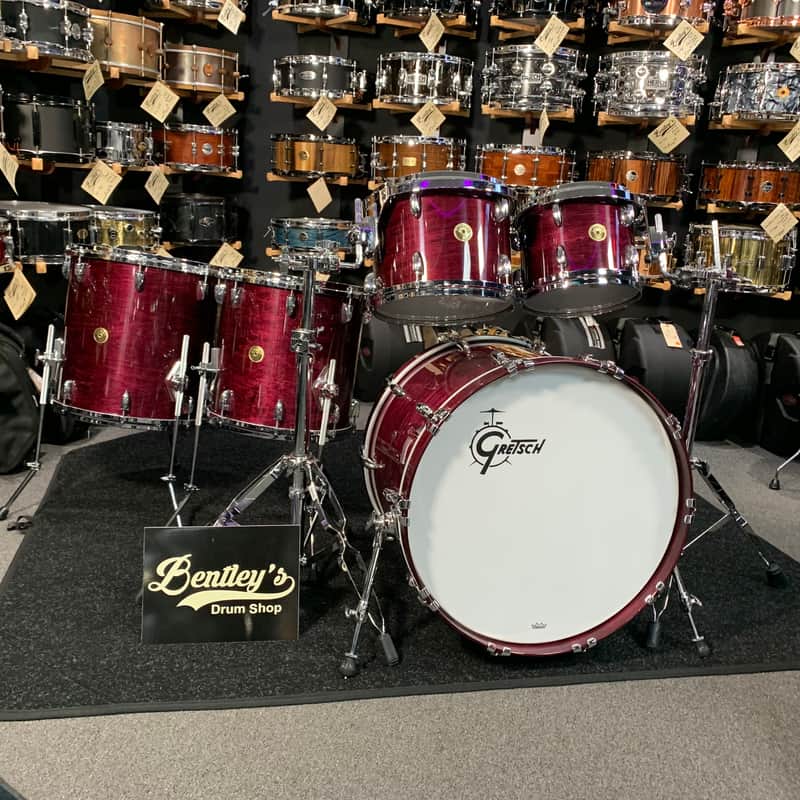 ~WOW!~ Gretsch USA Custom 5-Piece 10/12/14/16/22 Drum Kit Set in Purple Gloss Lacquer image 1